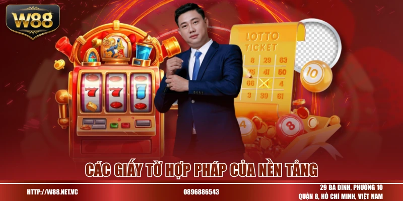 Các giấy tờ hợp pháp của nền tảng