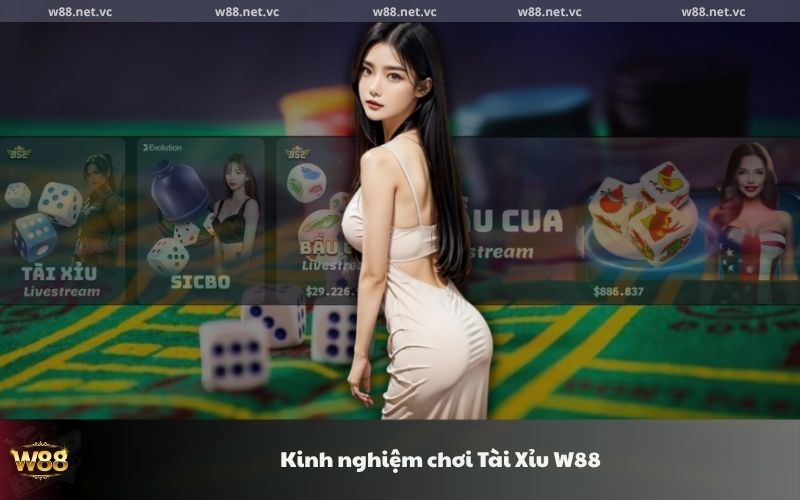 Kinh nghiệm chơi Tài Xỉu W88