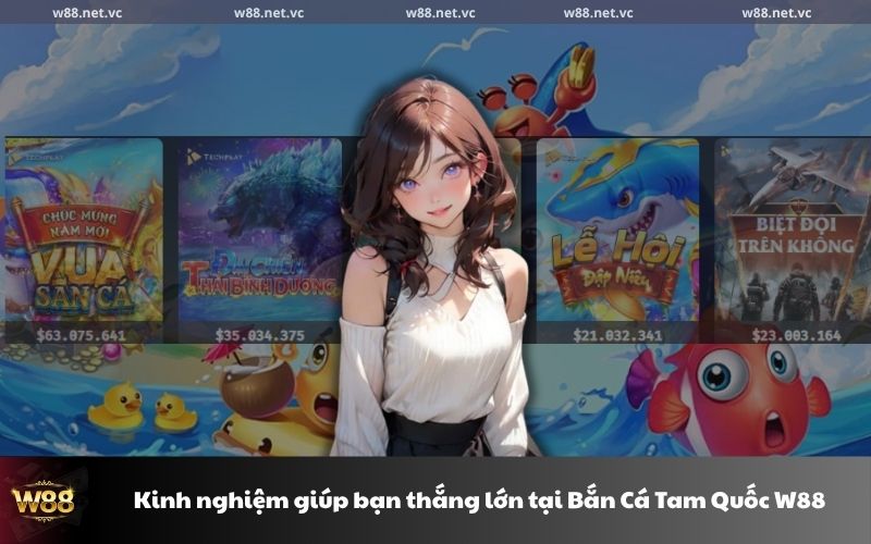 Kinh nghiệm thắng lớn Bắn Cá Tam Quốc W88